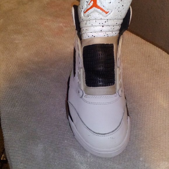 siz 9m whit infeerd poison green jordan 5 space jams shoes - Picture 4 of 4